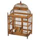 Cage à oiseaux décorative en bois peint chinois, début du 20e siècle, années 1930