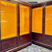 Pair of Louis XVI Style Marquetry Display Cabinets, 19th Century