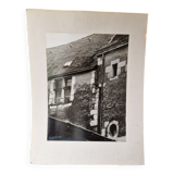 Photo  noir et blanc vintage campagne
