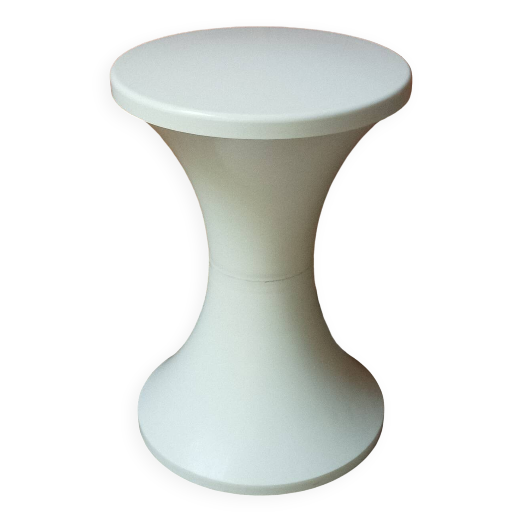 White tam-tam stool, Stamp edition