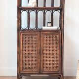 Vintage rattan shelf