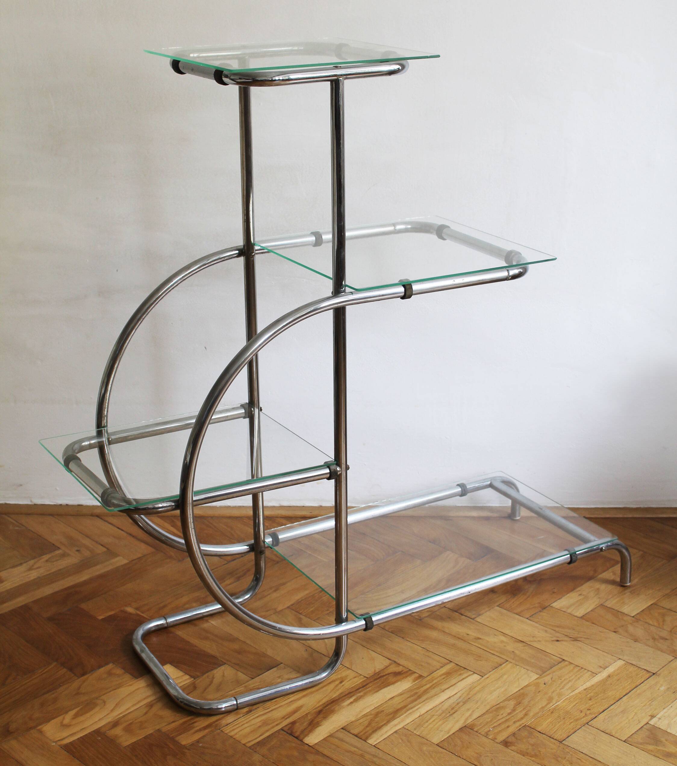 1930's Bauhaus Tubular Flower Stand