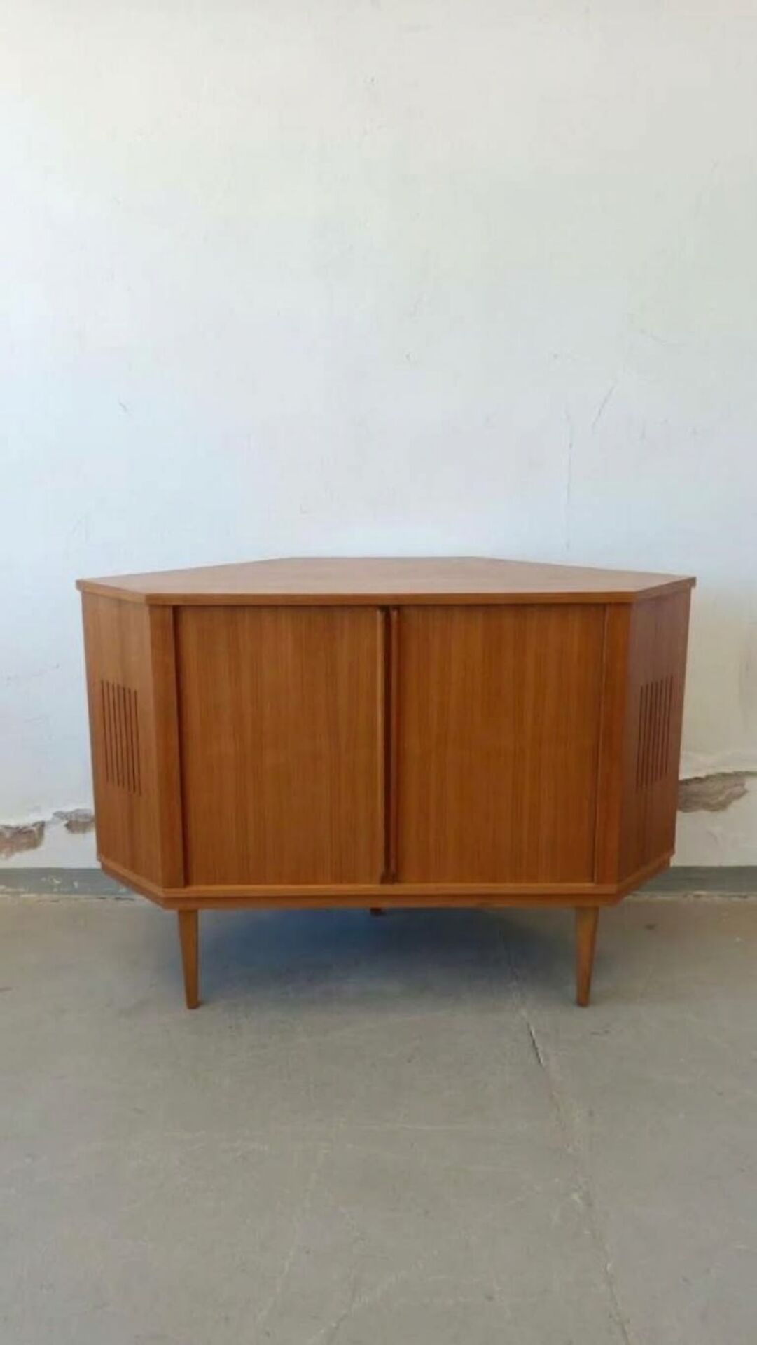 Bar d'angle placage teck