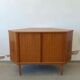 Bar d'angle placage teck