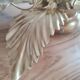 Golden brass flower wall lamp