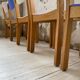 6 colorful 80s beech chairs