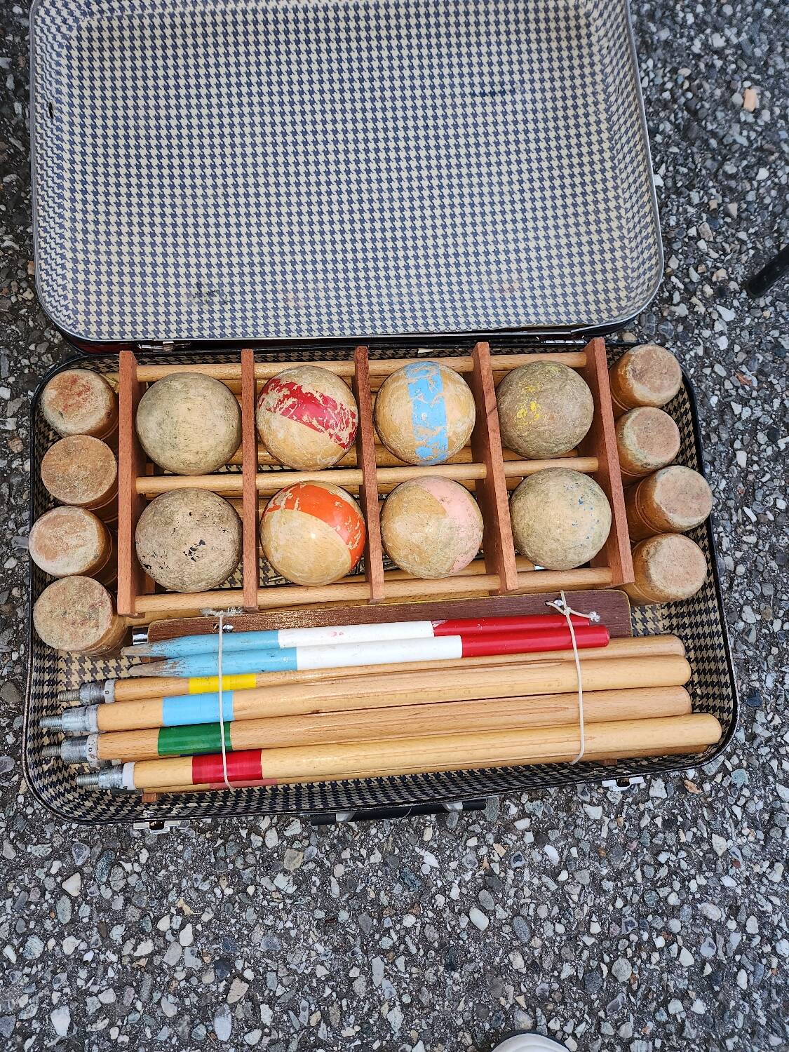 Vintage croquet sets