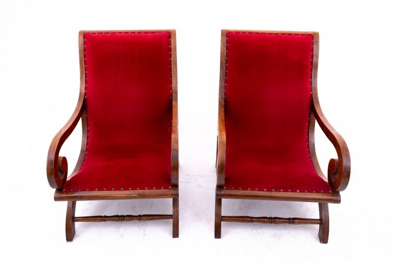 Pair of armchairs from the 1920s, Northern Europe.