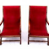 Pair of armchairs from the 1920s, Northern Europe.