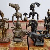 Christoforus Sklavenitis bronze chess set, Minoan theme, 51 cm