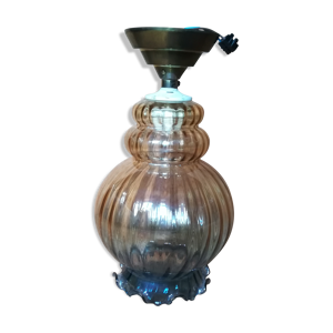 plafonnier en verre deux couleurs