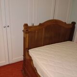 Solid wood bed