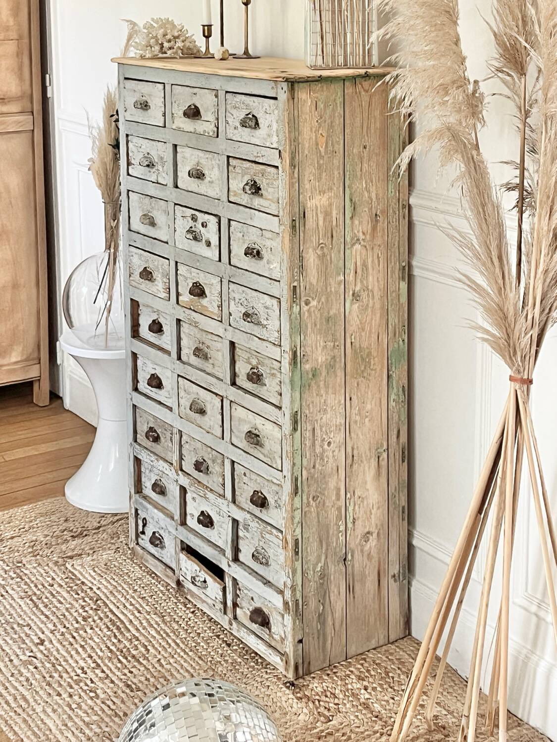 Meuble de métier fin 19eme