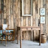 Antique table with turned legs (renovated)