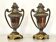 Pair of solid wood and bronze door handles, classical style, Italy 20th century.