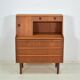 Danish sekretary teak 1960s vintage Scandinavian mid century
