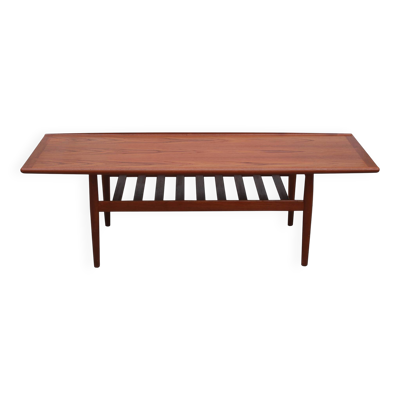 Table basse des années 1960 en teck, Grete Jalk pour Glostrup