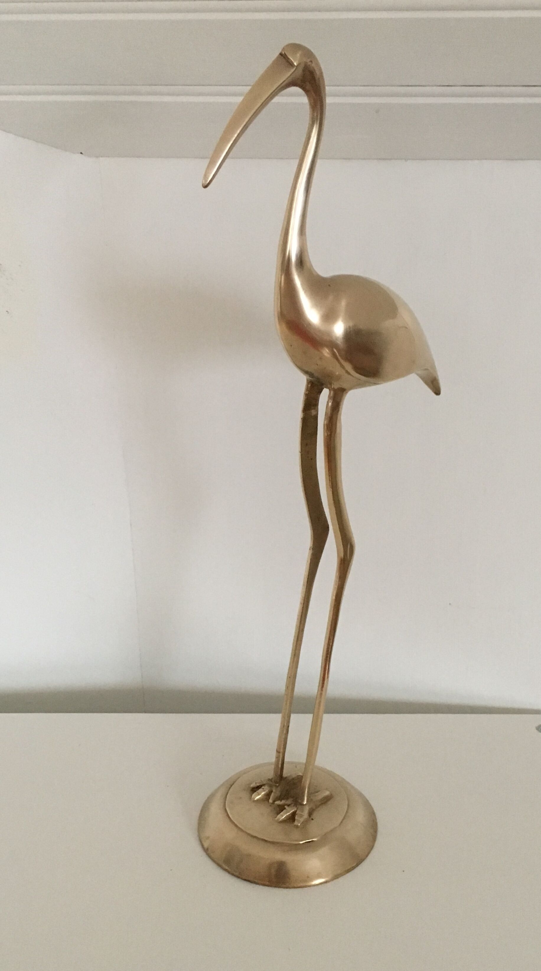 Great blue heron brass dore 46 cm