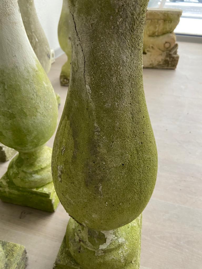 Set of 10 vintage antique style balusters