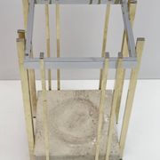 Mid-Century Modern Italian Travertine, Chrome and Brass Umbrella Stands, 70