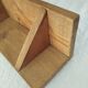 Handcrafted wall shelf in solid fir.