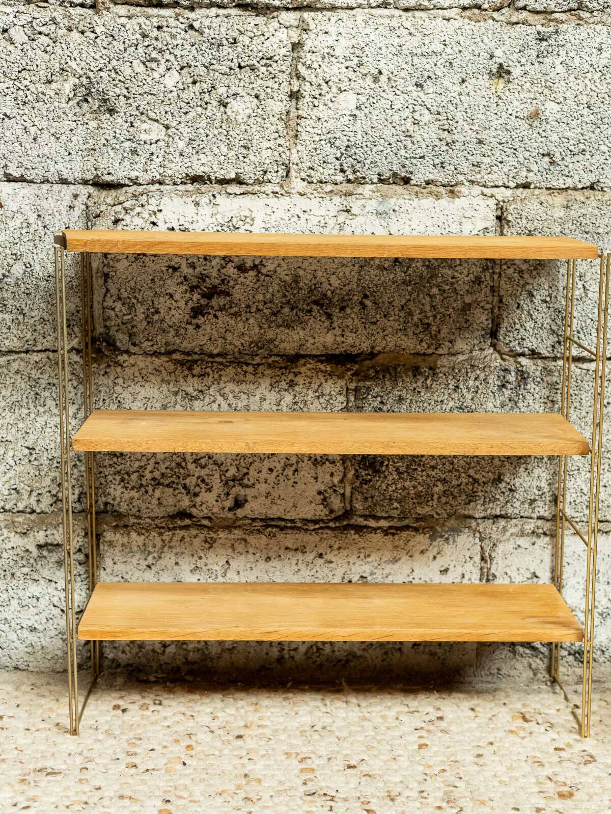✨ ÉTAGÈRE STRING EN CHÊNE CLAIR – DESIGN VINTAGE & MODULABLE✨