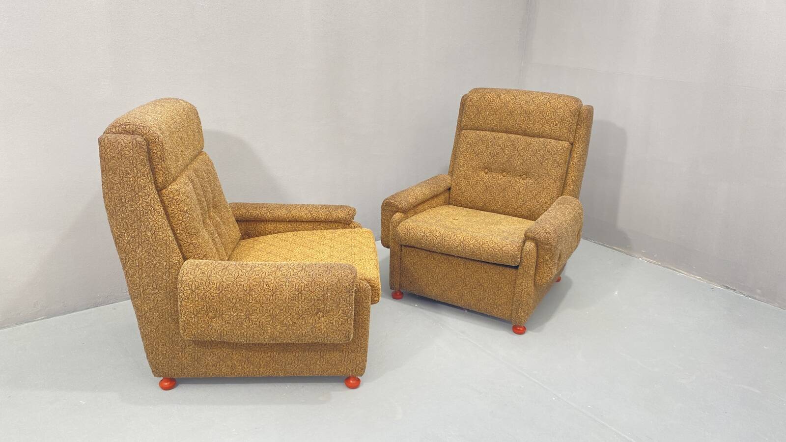 Eastern bloc Vintage armchairs, 1980´s, Czechoslovakia