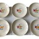 6 old earthenware dessert plates from Saint-Amand (North)