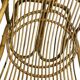 Vintage, large rattan armchair from the 1970s.