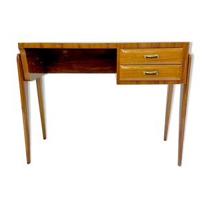 Bureau en bois et laiton du milieu