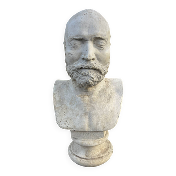Large antique bust from the early 20th century plaster statue bust