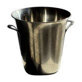Seau à champagne vintage en acier inoxydable poli H21 D21