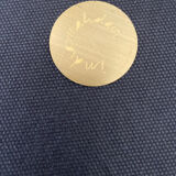 India Mahdavi velvet pouffe stool