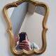 Miroir doré bois 37x29cm