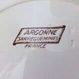 3 assiettes creuses de Sarreguemines modèle Argonne 210744