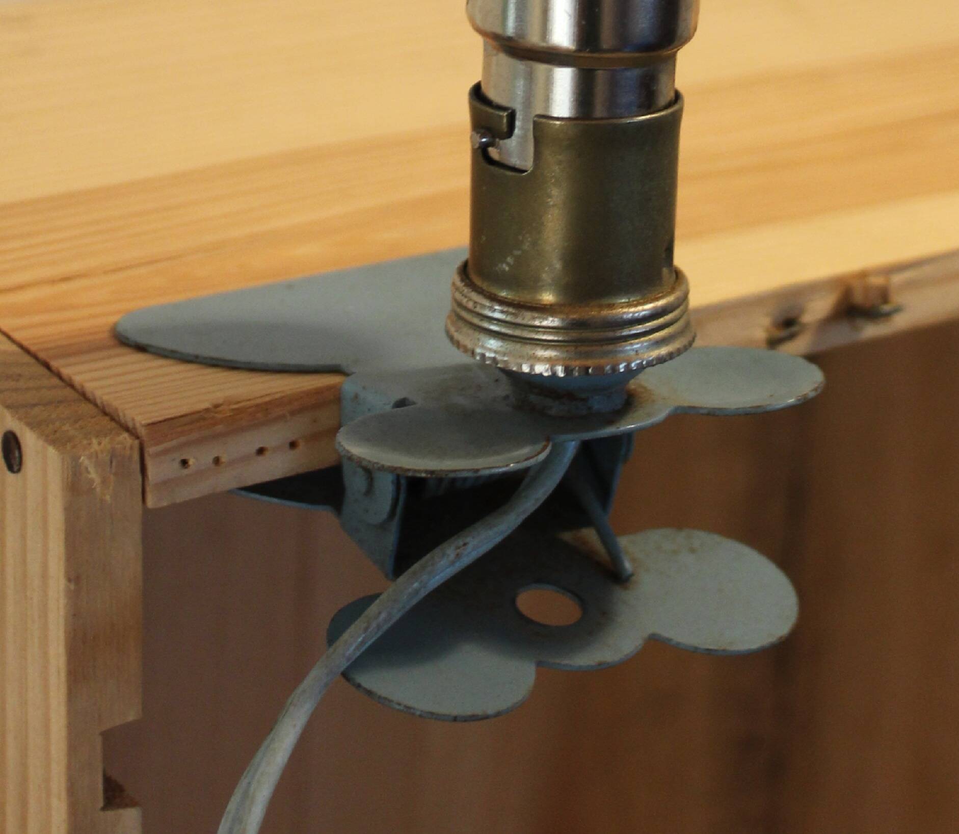 Vintage Mushroom Clip Lamp