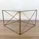 Mid century isocele side table designed by Max Sauze, French Architectural Coffee table