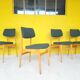 4 Stella chairs in Scandinavian style around 1960