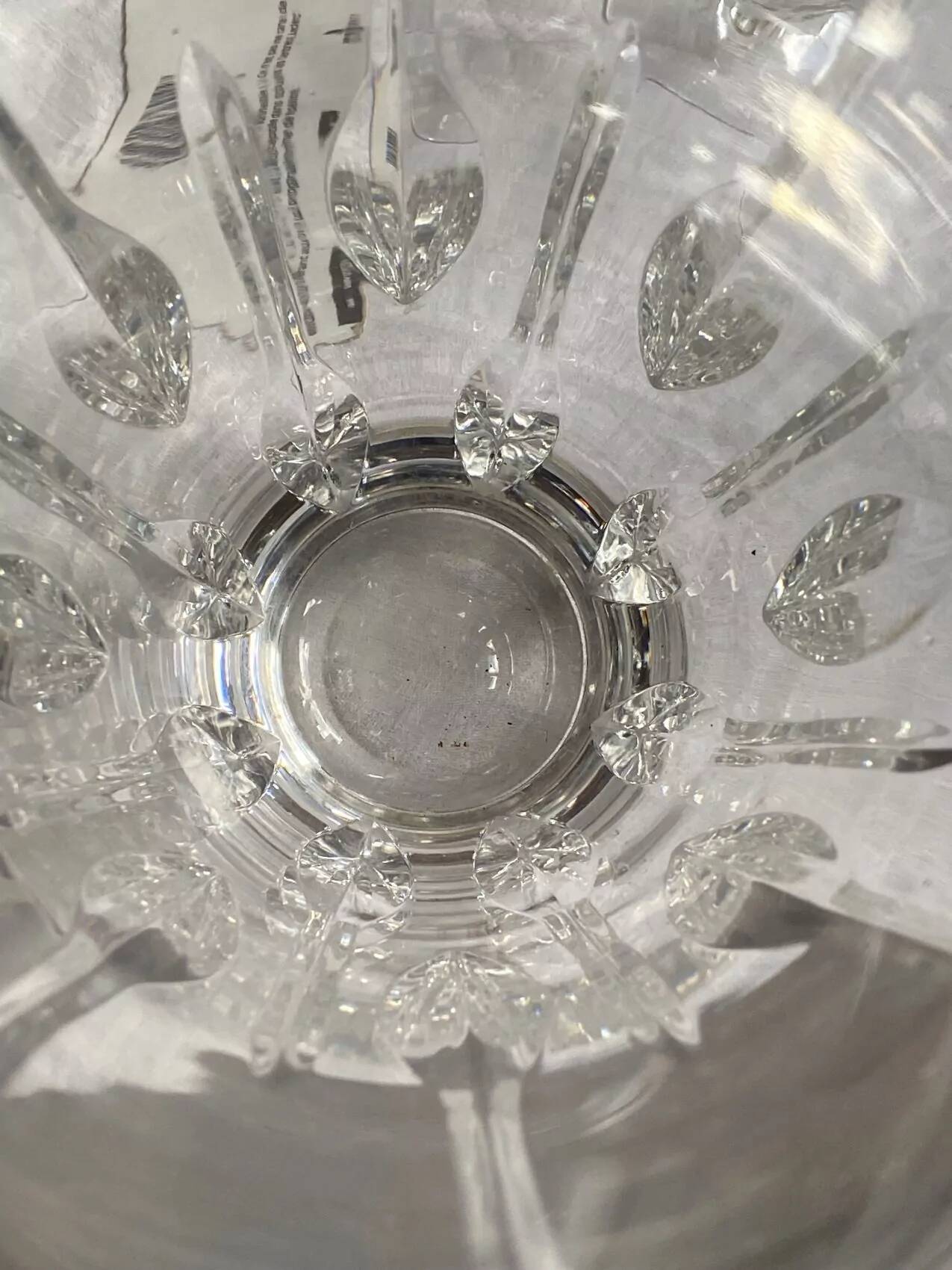 Vase en cristal, années 60