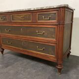 Chest of drawers Louis XVI XIX marble