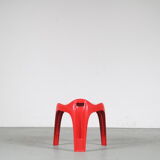 2000s Red “Casalino” stool by Alexander Begge for Casala, Germany