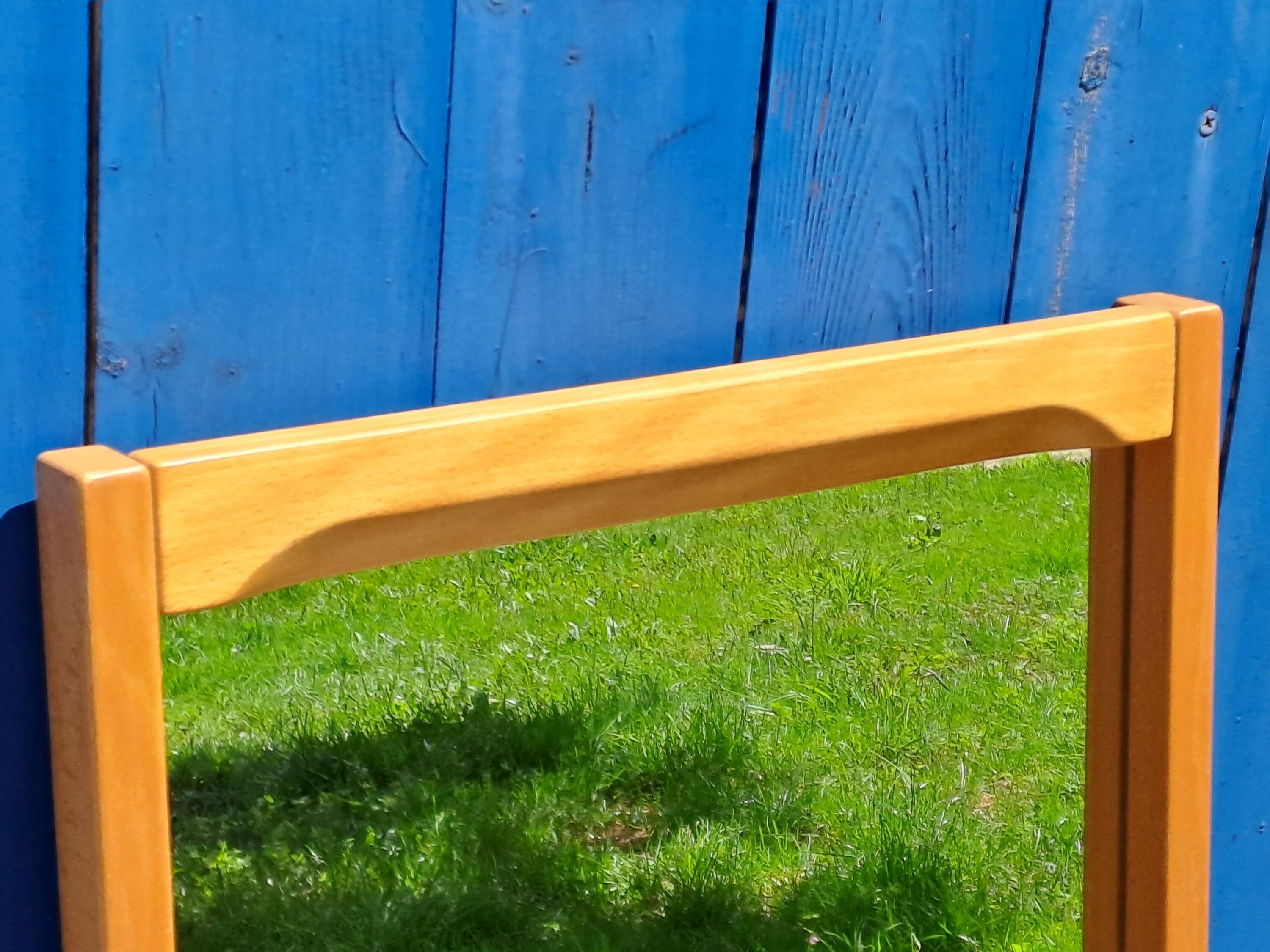 Teak mirror by Aksel Kjersgaard, Vintage Scandinavian 1960s