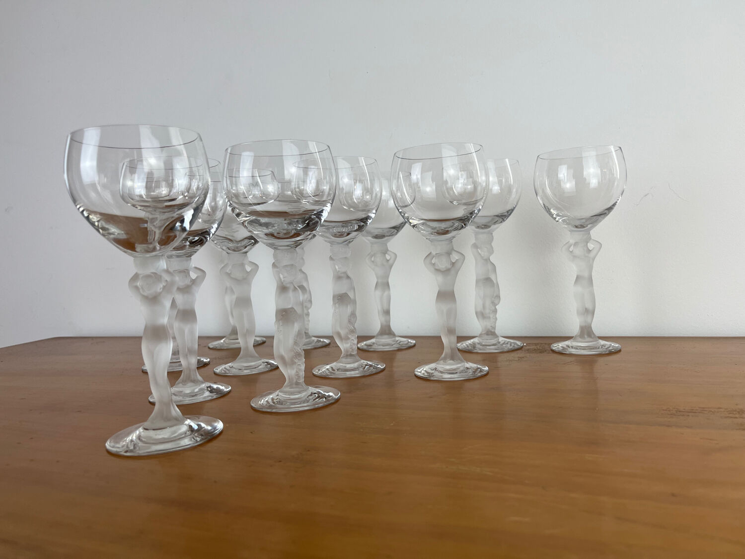 Bayel Venus and Bacchus 13 crystal wine glasses