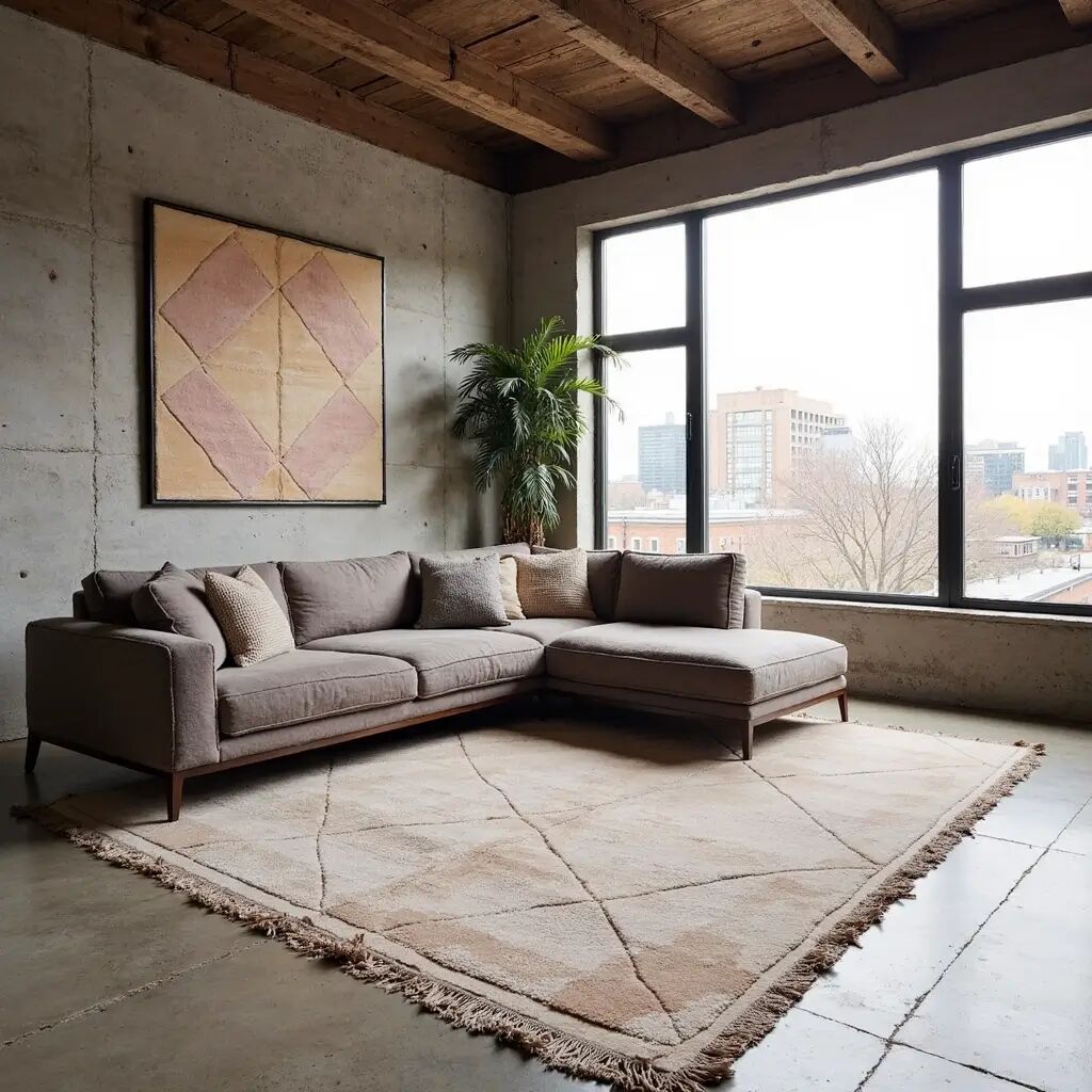 Tapis marocain blanc (200×300 cm)