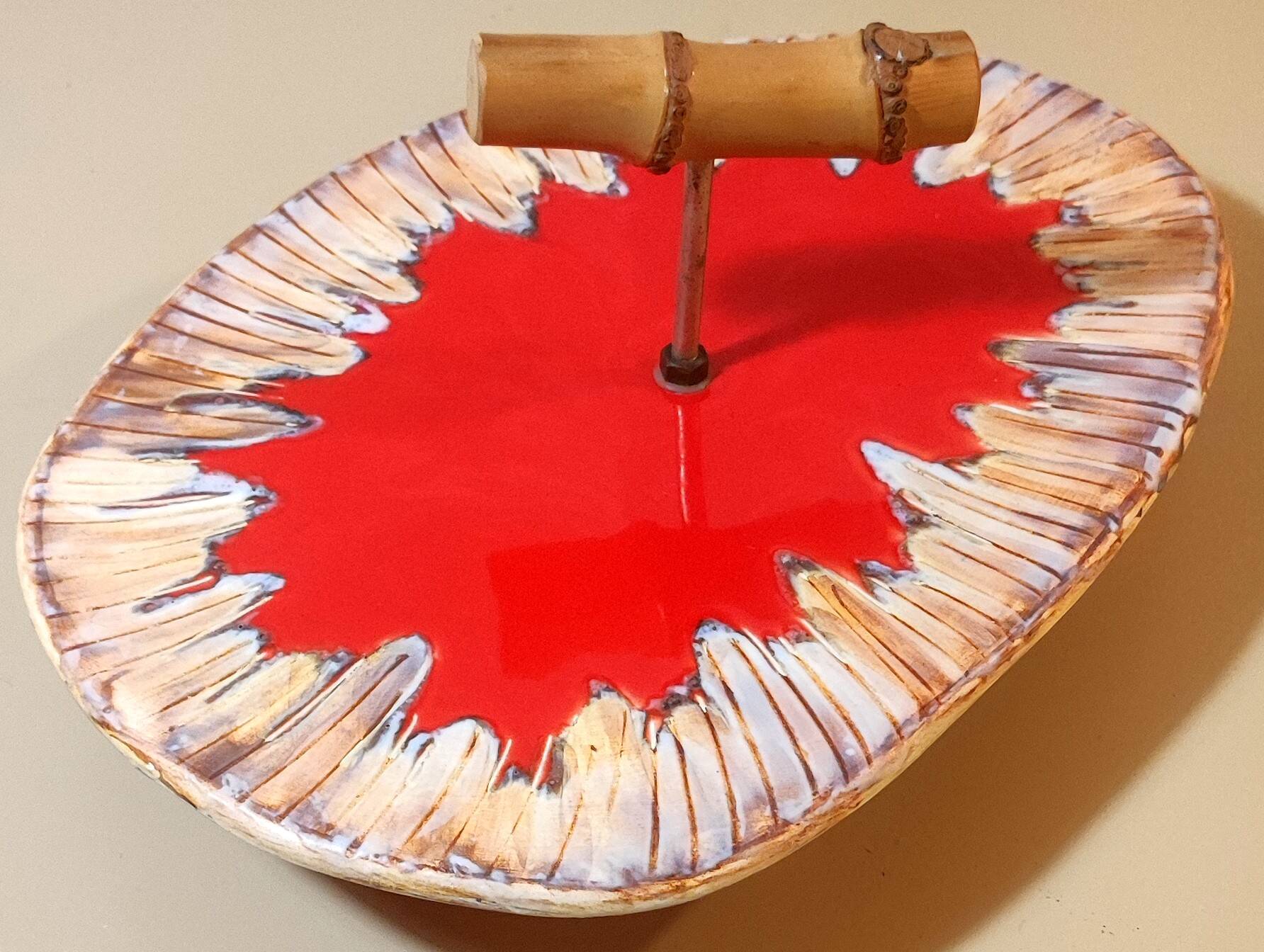 Ceramic tray René Neveux workshop, Vallauris