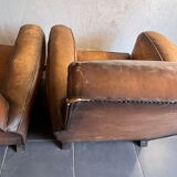 Paire de fauteuils club
