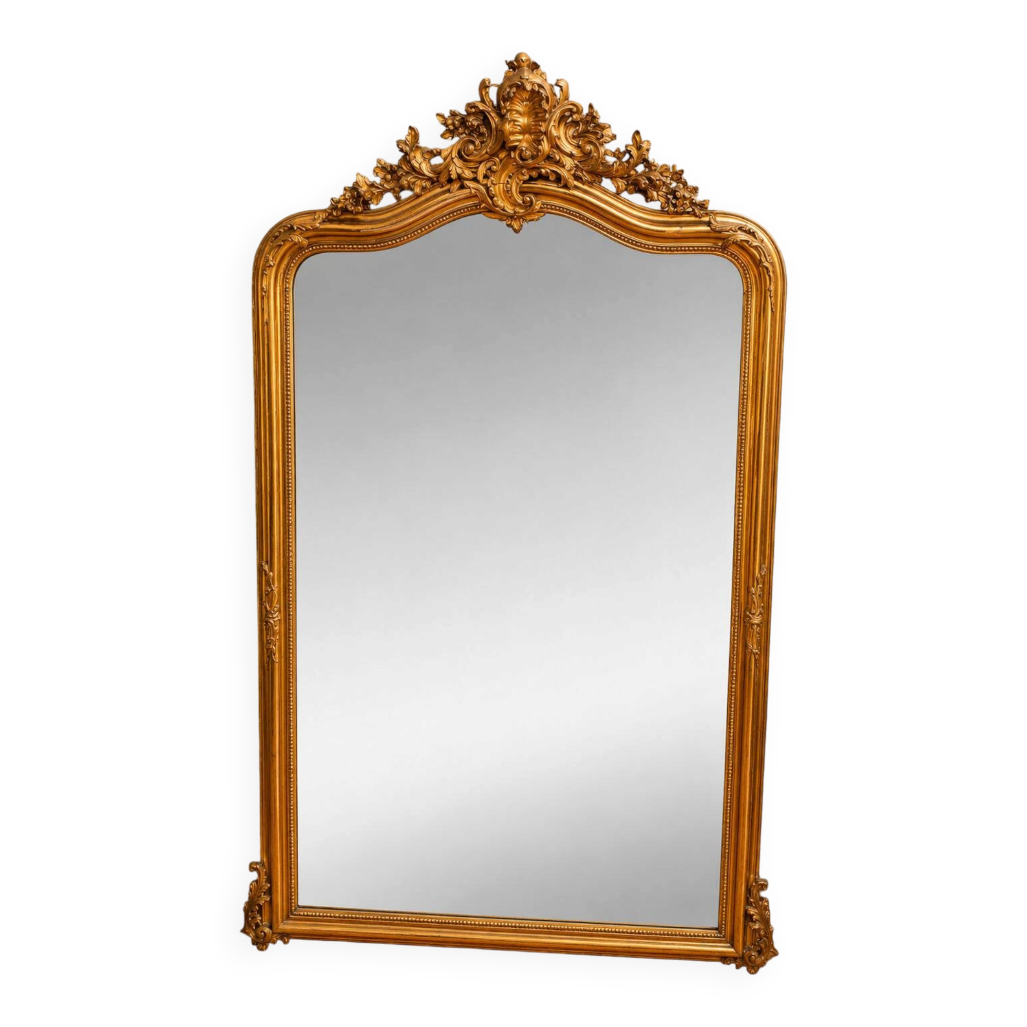 Large Louis XV style fireplace mirror
