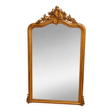 Grand miroir de cheminée de style Louis XV