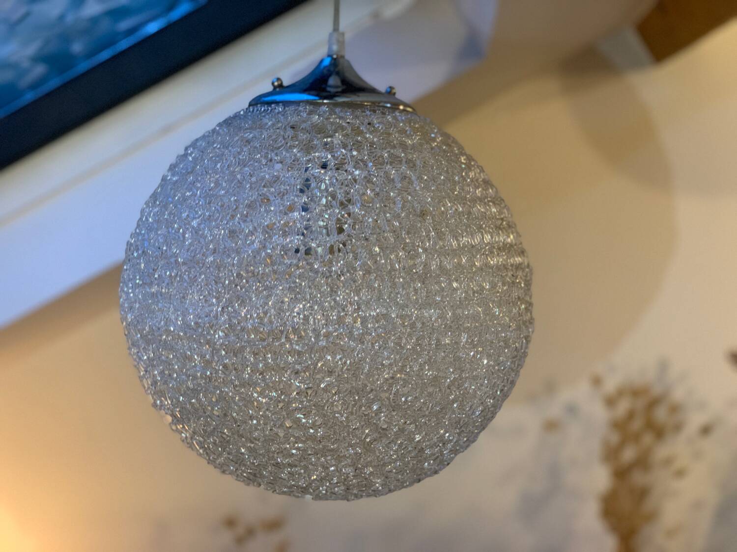 Spaghetti resin ball lamp
