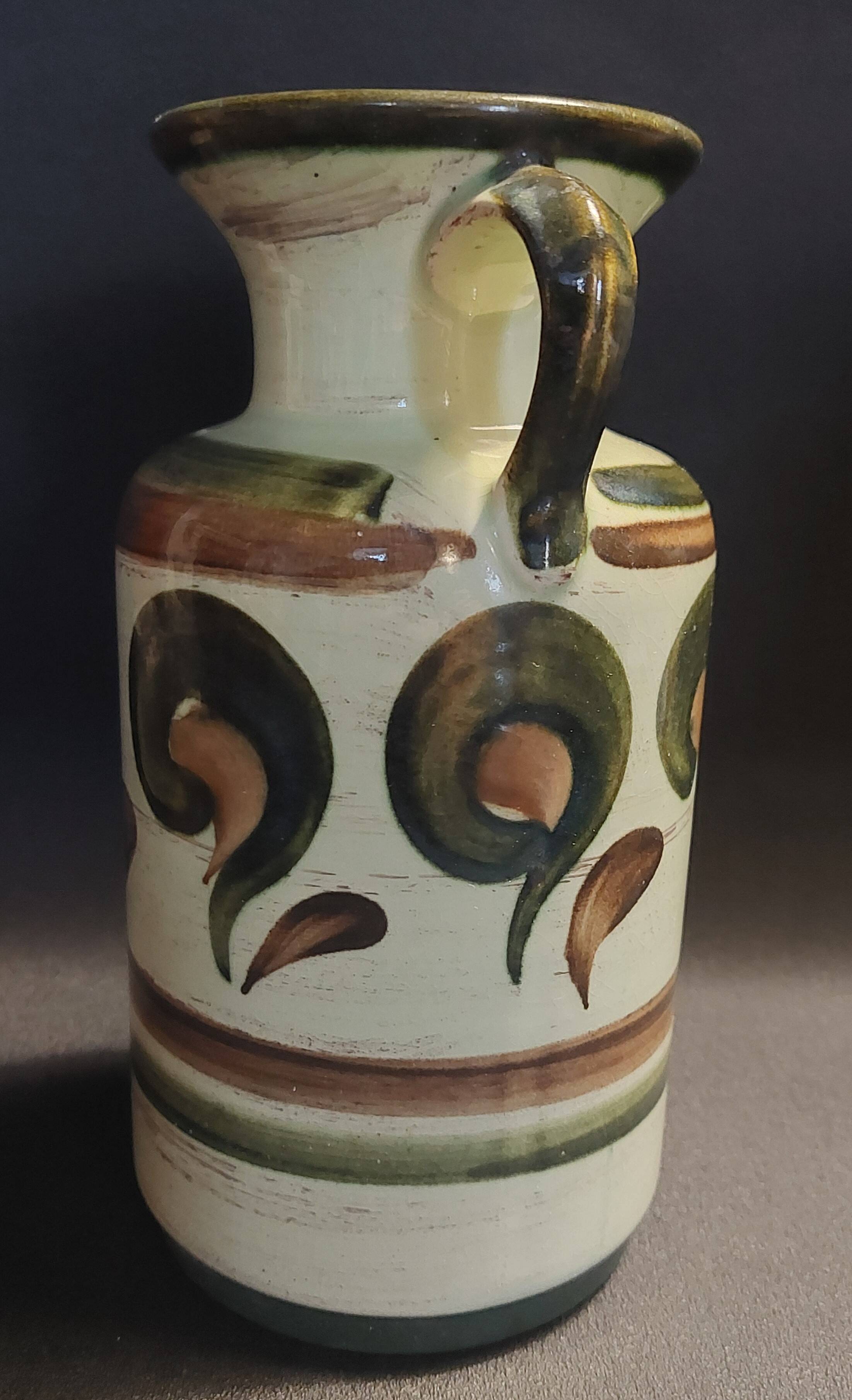 Vintage ceramic vase Jasba West Germany 1970s